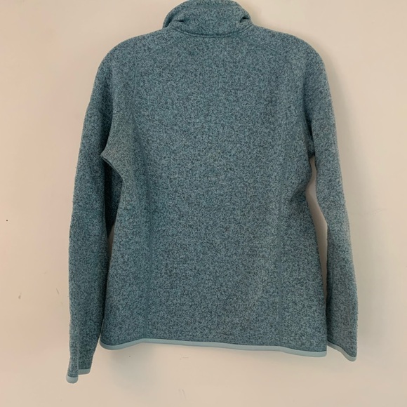 Patagonia M Better Sweater Steam Blue Quarter Zip Jacket EUC - Picture 7 of 15